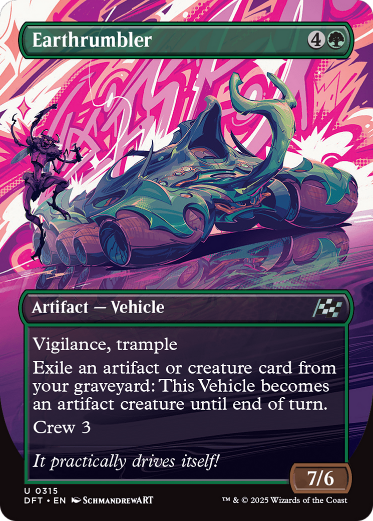 Earthrumbler (DFT-315) [Aetherdrift] (Borderless) Foil MTG Single Wizards of the Coast
