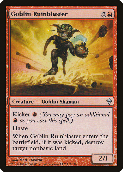 Goblin Ruinblaster (ZEN-127) [Zendikar] MTG Single Wizards of the Coast