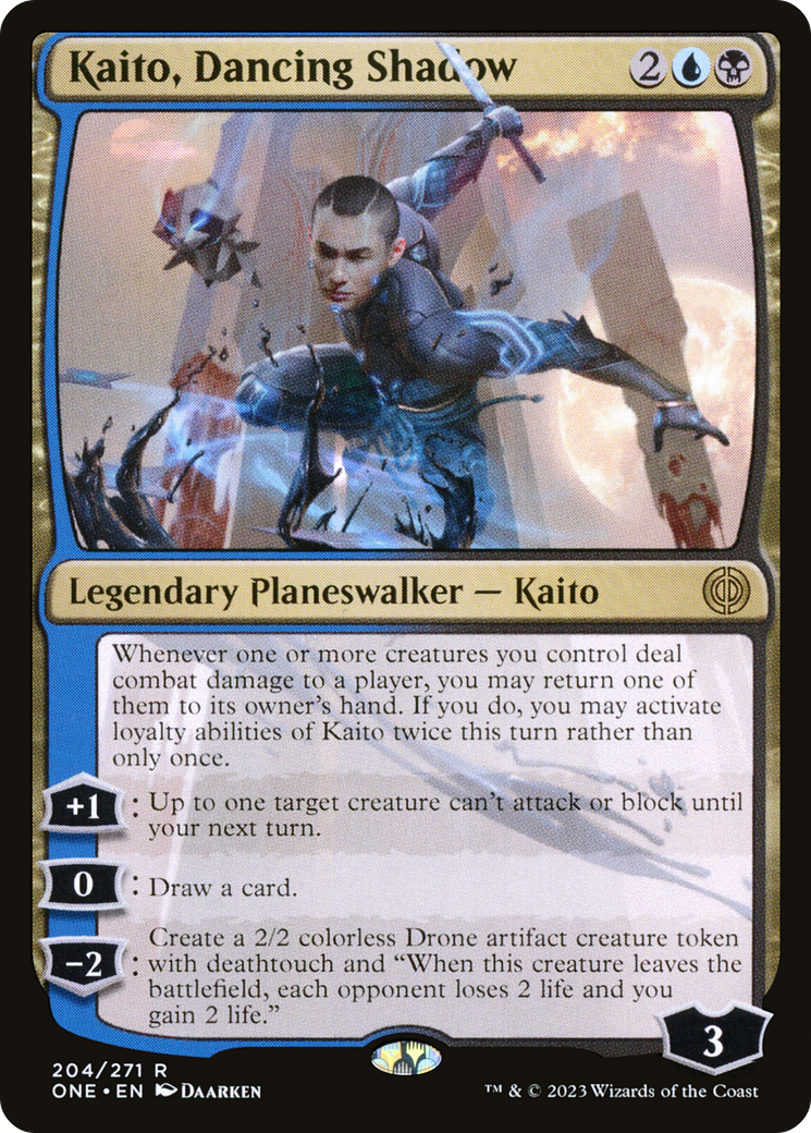 Kaito, Dancing Shadow (ONE-204) [Phyrexia: All Will Be One] Foil MTG Single Wizards of the Coast