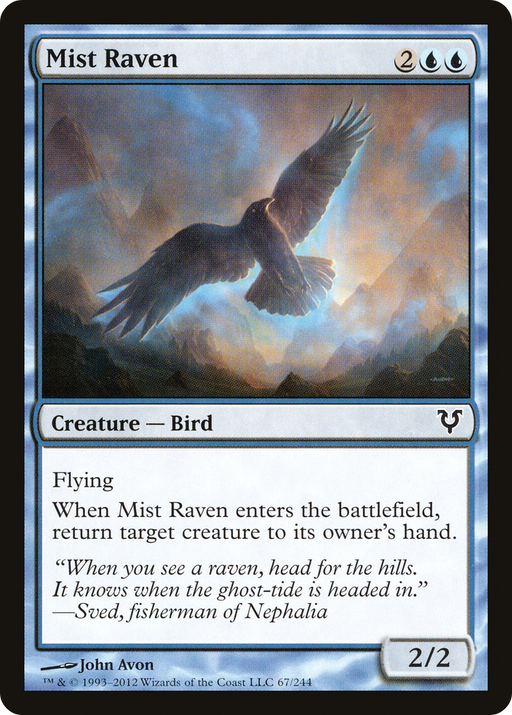 Mist Raven (AVR-067) [Avacyn Restored] MTG Single Wizards of the Coast
