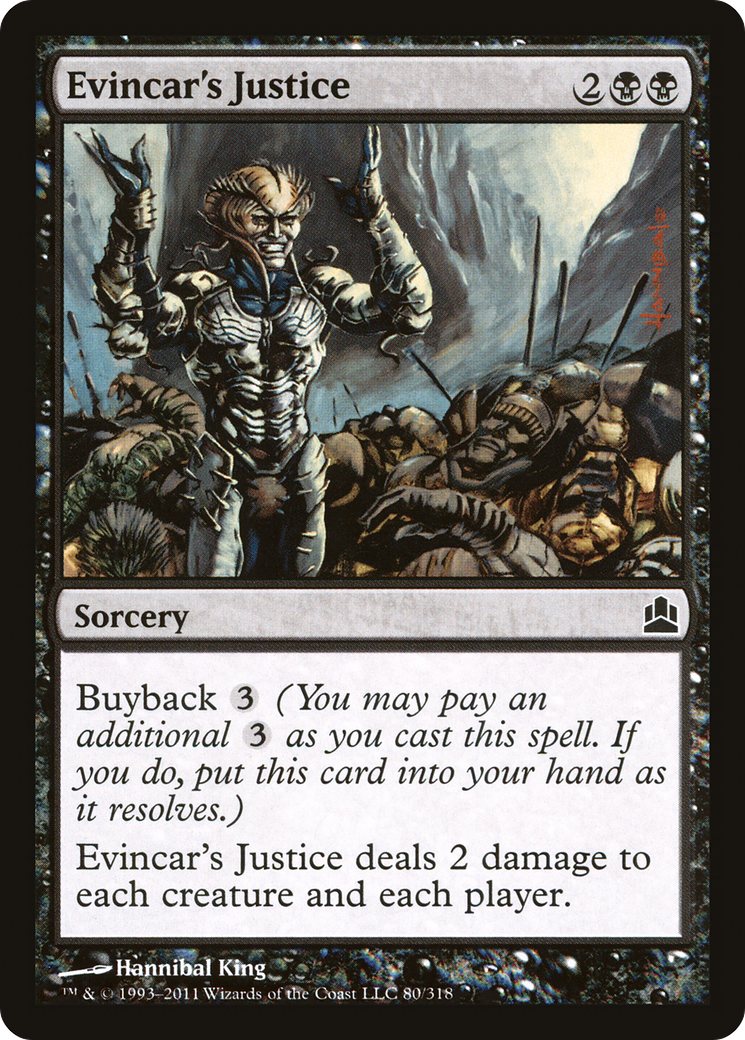 Evincar's Justice (CMD-080) [Commander 2011] MTG Single Wizards of the Coast