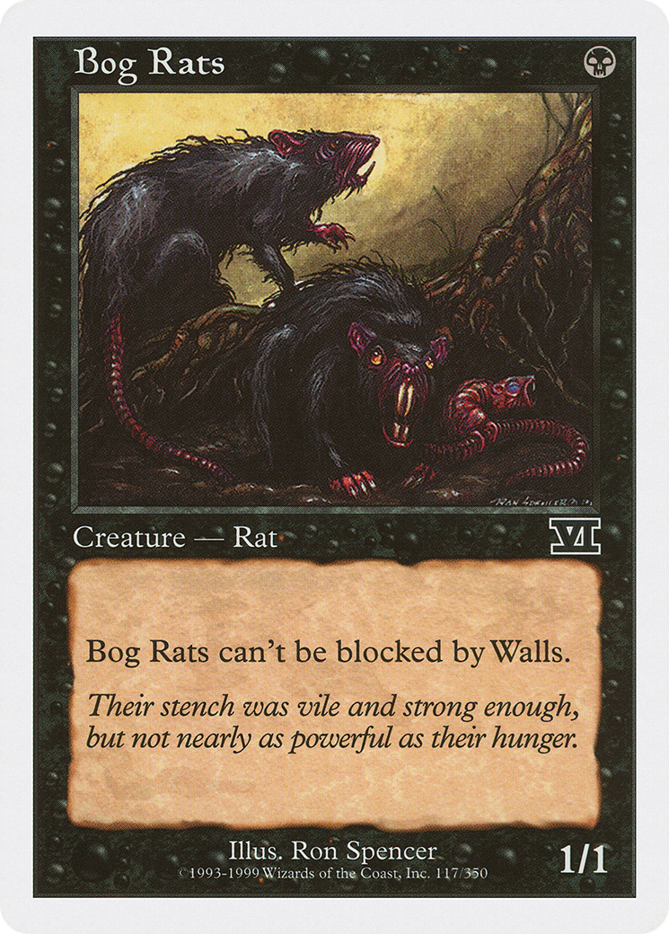 Bog Rats [Classic Sixth Edition] MTG Single Magic: The Gathering   