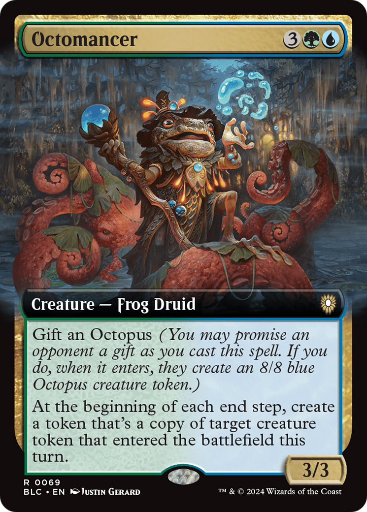 Octomancer (BLC-069) [Bloomburrow Commander] (Extended Art) MTG Single Wizards of the Coast