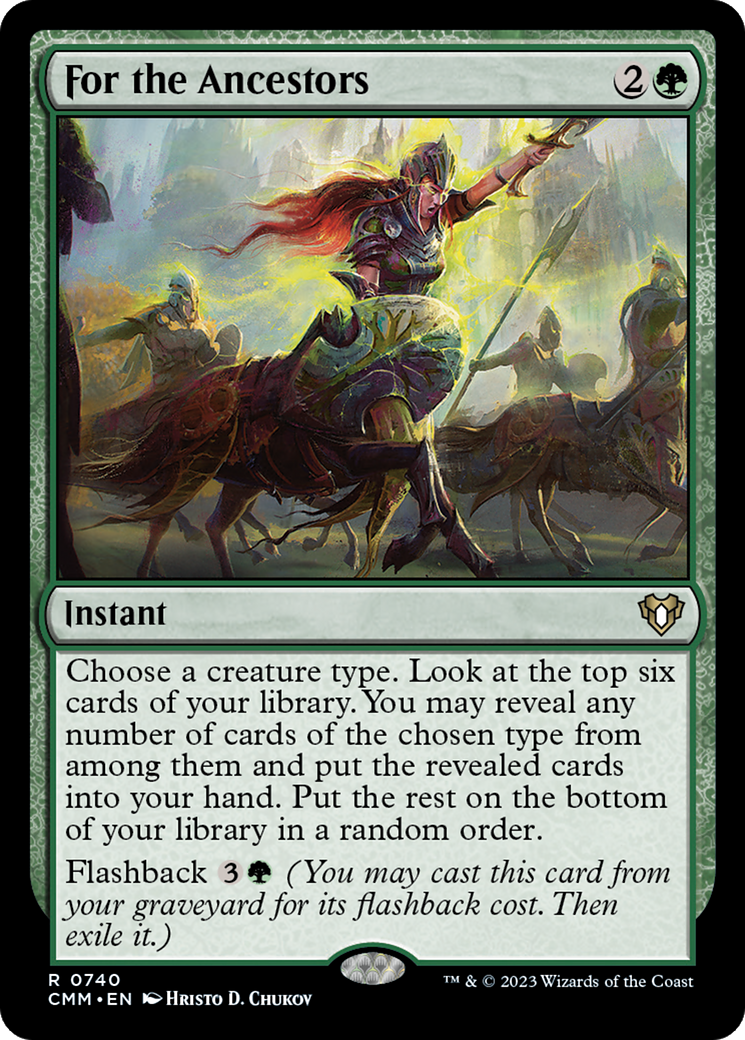 For the Ancestors (CMM-740) [Commander Masters] MTG Single Wizards of the Coast