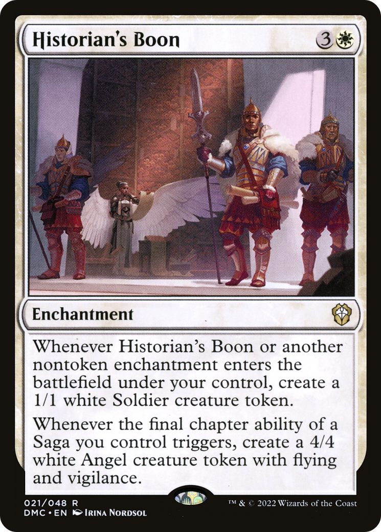 Historian's Boon (DMC-021) [Dominaria United Commander] MTG Single Wizards of the Coast