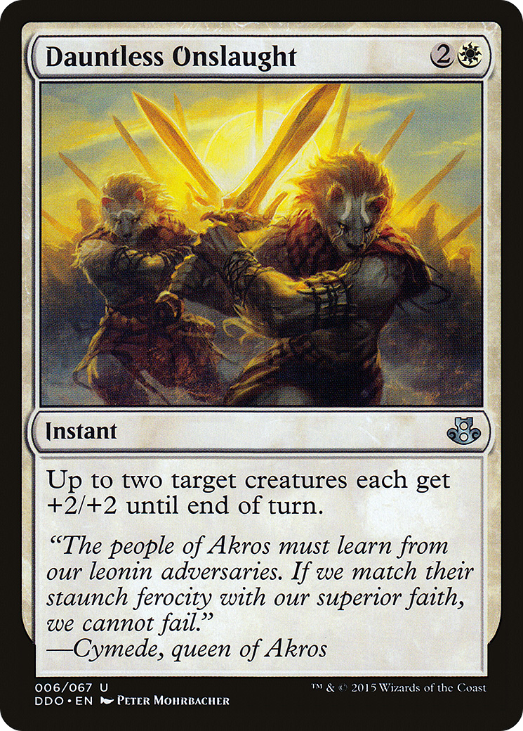 Dauntless Onslaught (DDO-006) [Misc] Duel Decks: Elspeth vs. Kiora MTG Single Wizards of the Coast