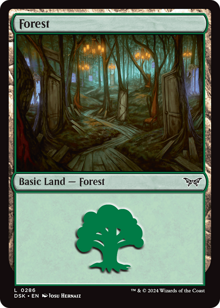 Forest (0286) (DSK-286) [Duskmourn: House of Horror] MTG Single Wizards of the Coast