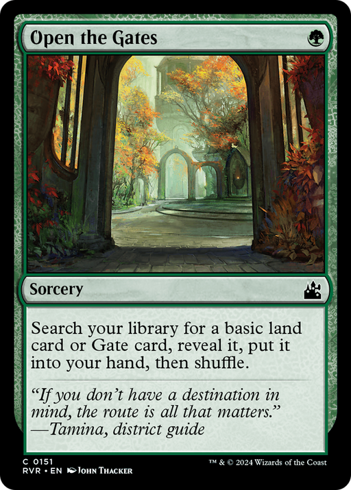 Open the Gates (RVR-151) [Ravnica Remastered] Foil MTG Single Wizards of the Coast