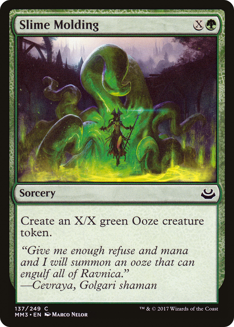 Slime Molding (MM3-137) [Modern Masters 2017] Foil MTG Single Modern Masters 2017