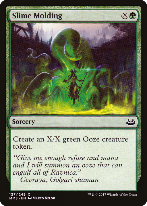 Slime Molding (MM3-137) [Modern Masters 2017] Foil MTG Single Modern Masters 2017