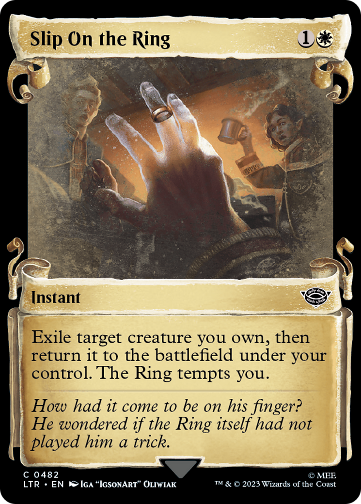 Slip On the Ring (LTR-482) [The Lord of the Rings: Tales of Middle-earth] (Showcase) MTG Single Wizards of the Coast