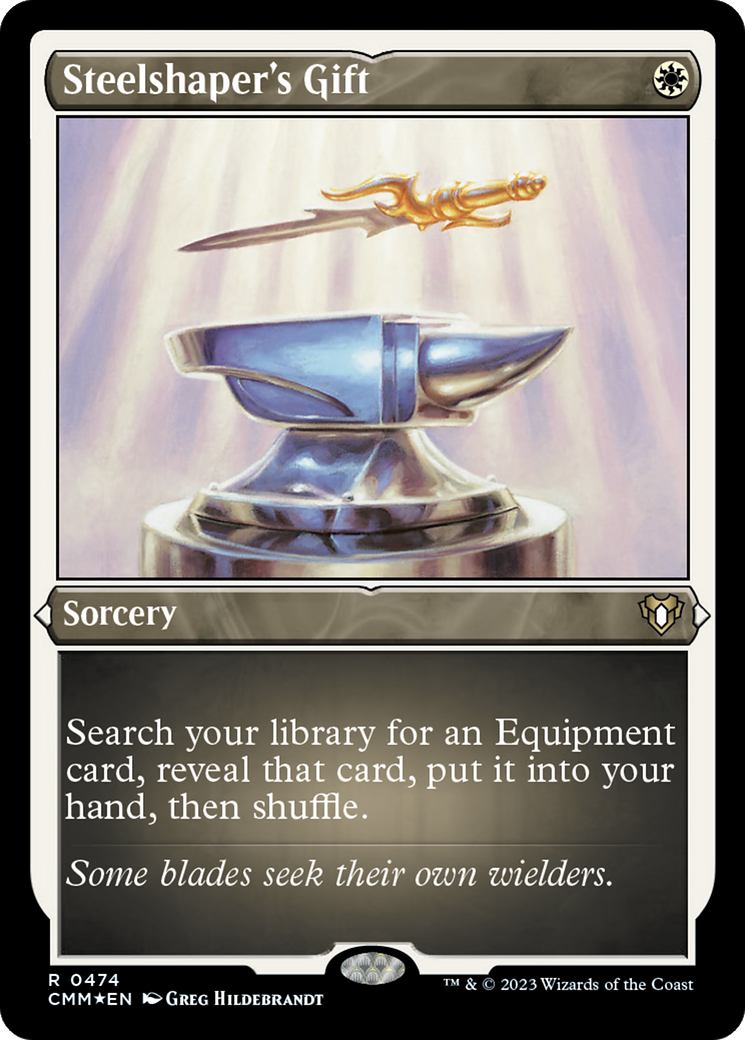 Steelshaper's Gift (CMM-474) [Commander Masters] Etched Foil MTG Single Wizards of the Coast