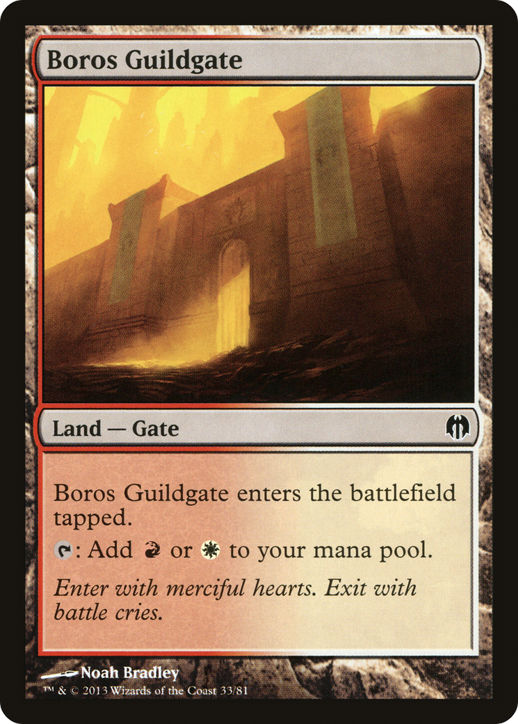 Boros Guildgate (DDL-033) [Duel Decks: Heroes vs. Monsters] MTG Single Wizards of the Coast