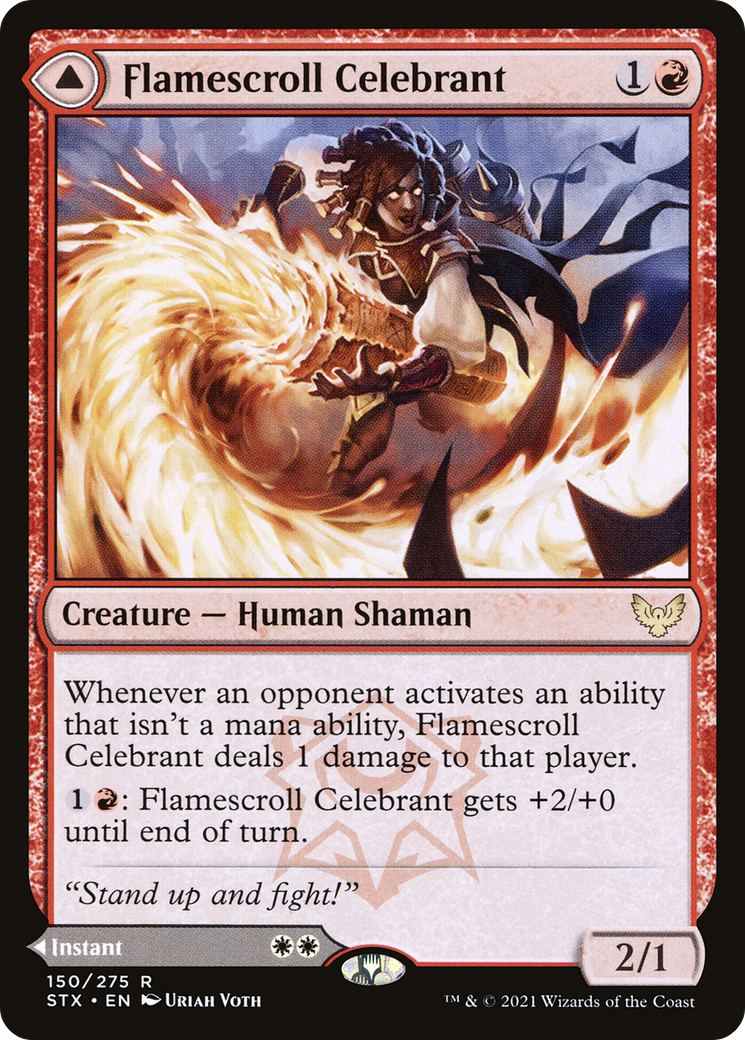 Flamescroll Celebrant (STX-150) [Strixhaven: School of Mages] MTG Single Wizards of the Coast