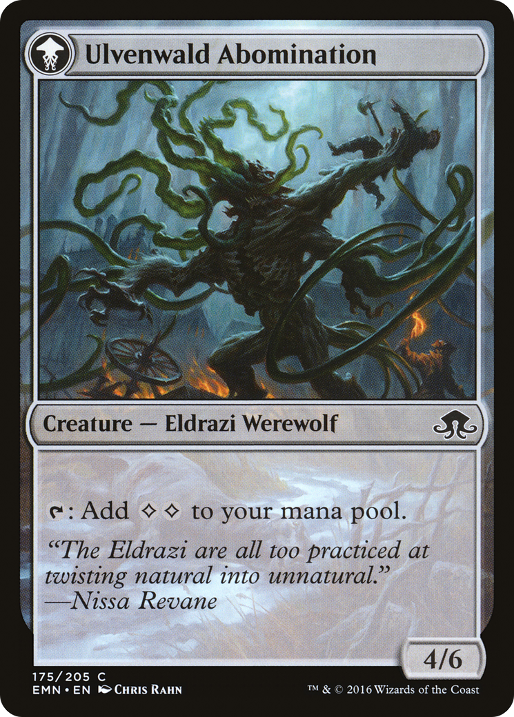 Ulvenwald Captive // Ulvenwald Abomination (EMN-175) [Eldritch Moon] MTG Single Wizards of the Coast