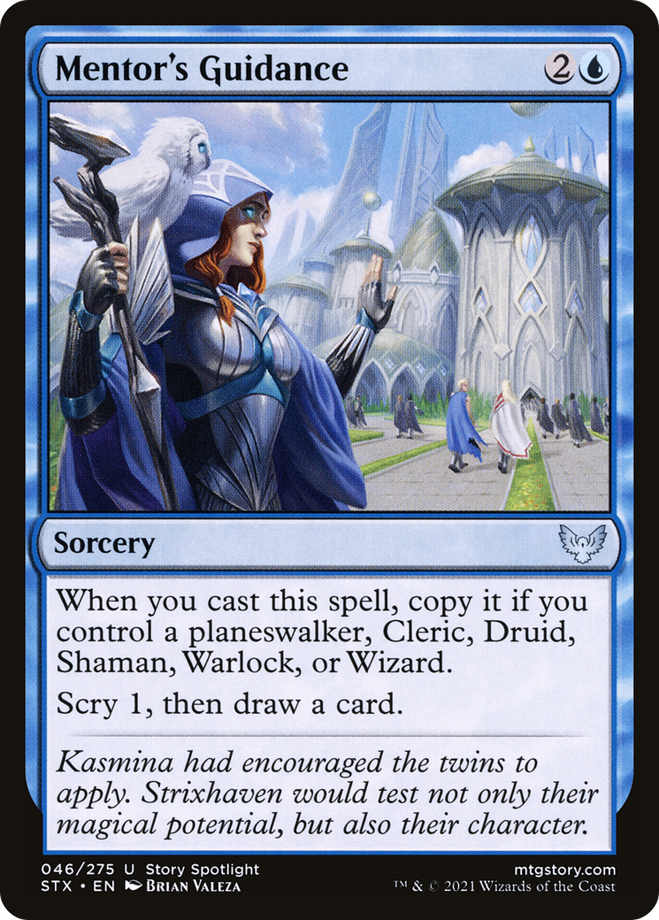 Mentor's Guidance (STX-046) [Strixhaven: School of Mages] MTG Single Wizards of the Coast