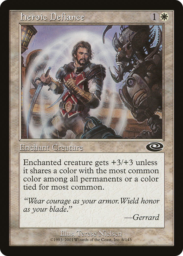 Heroic Defiance (PLS-006) [Planeshift] MTG Single Wizards of the Coast