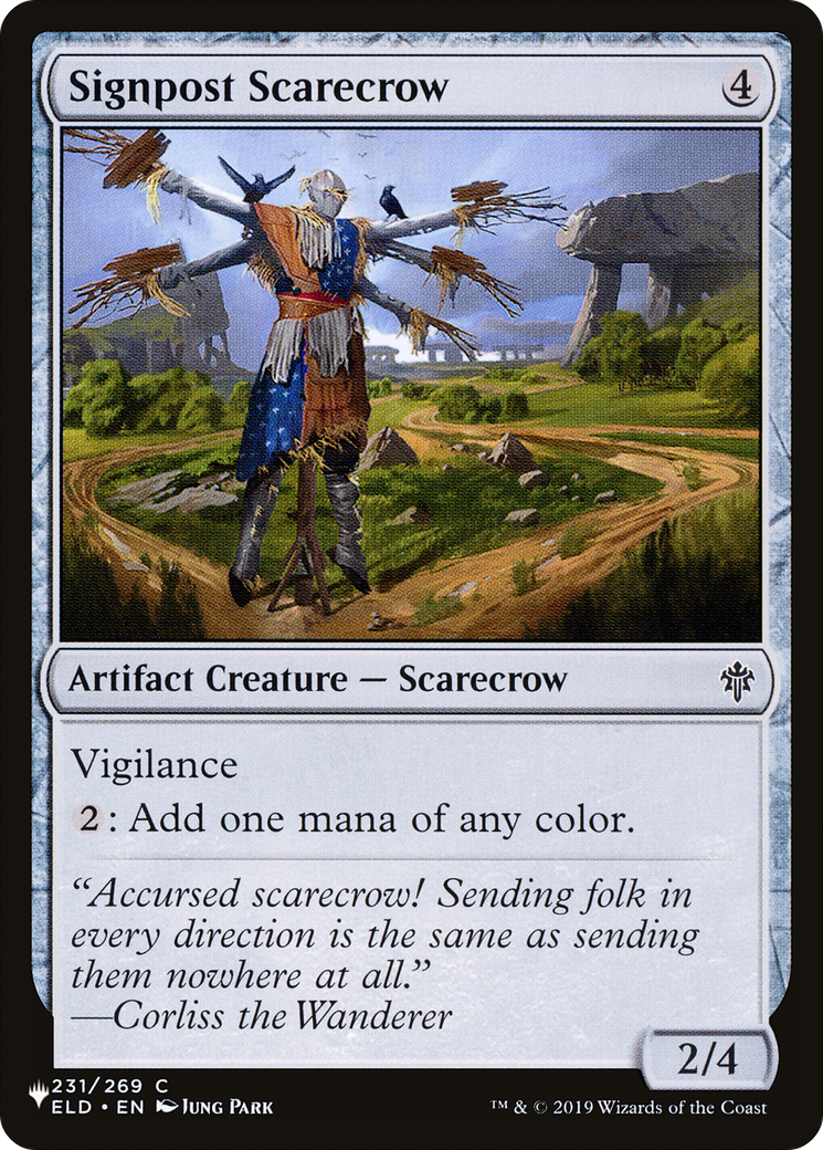 Signpost Scarecrow (LIST-ELD-231) [Mystery Booster] The List MTG Single Wizards of the Coast