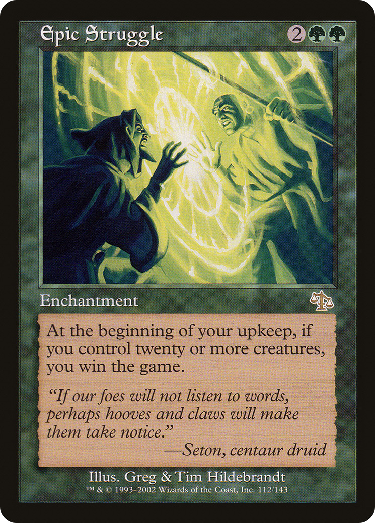 Epic Struggle (JUD-112) [Judgment] Foil MTG Single Wizards of the Coast