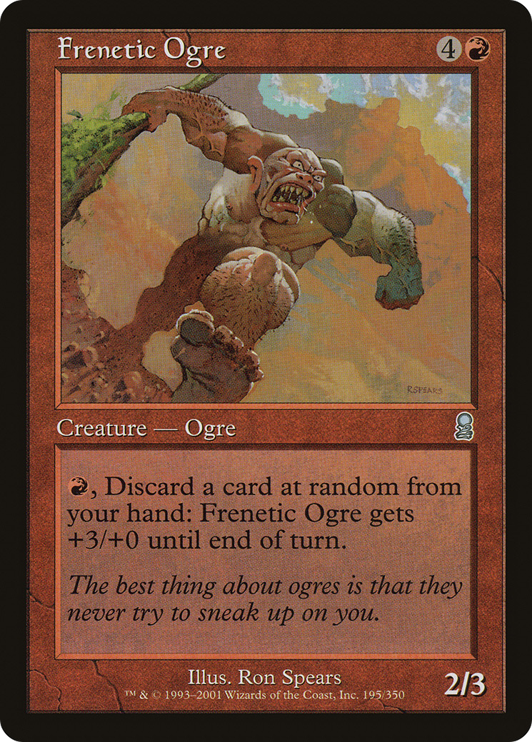 Frenetic Ogre (ODY-195) [Odyssey] Foil MTG Single Wizards of the Coast