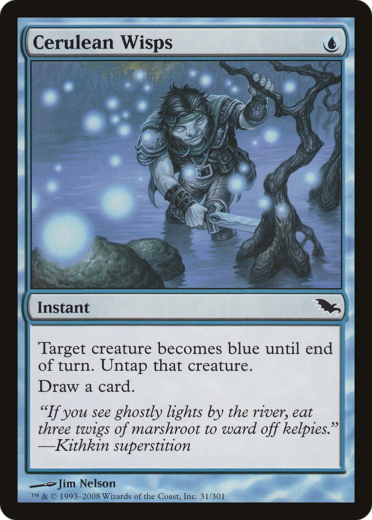Cerulean Wisps (SHM-031) [Shadowmoor] MTG Single Wizards of the Coast