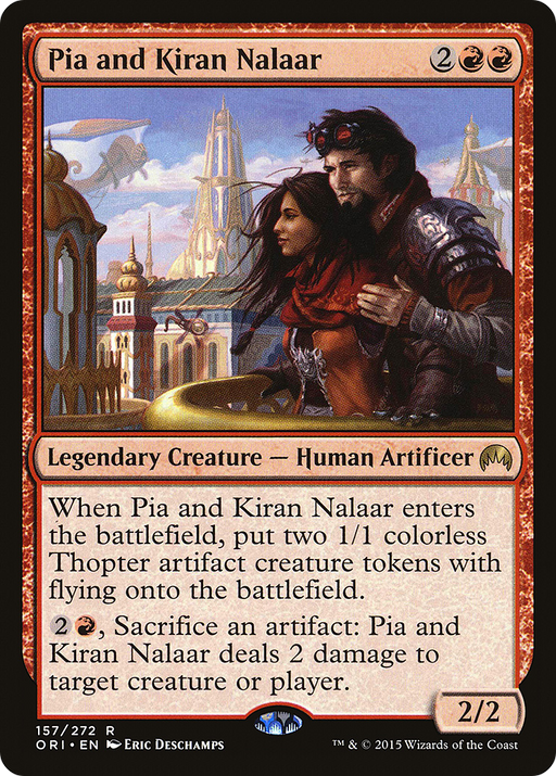 Pia and Kiran Nalaar (ORI-157) [Magic Origins] MTG Single Wizards of the Coast