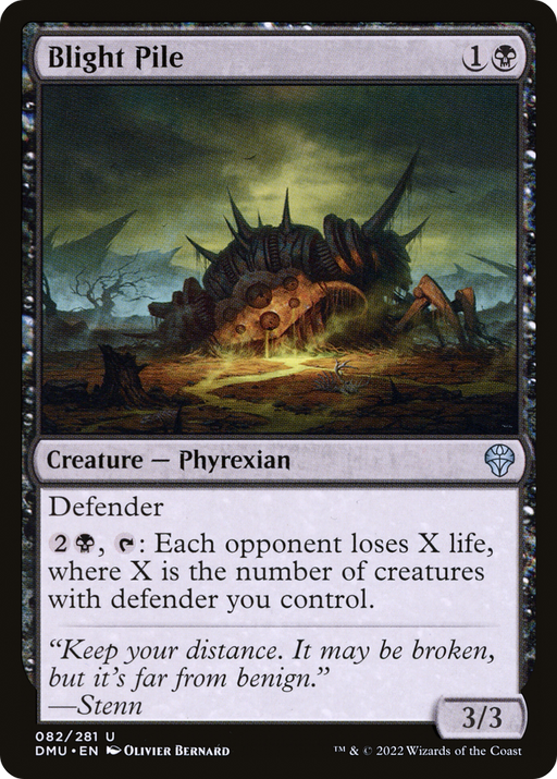 Blight Pile (DMU-082) [Dominaria United] Foil MTG Single Wizards of the Coast