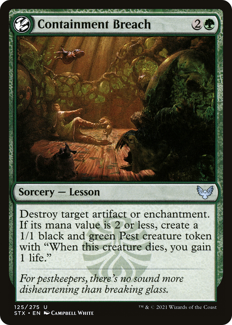 Containment Breach (STX-125) [Strixhaven: School of Mages] MTG Single Wizards of the Coast