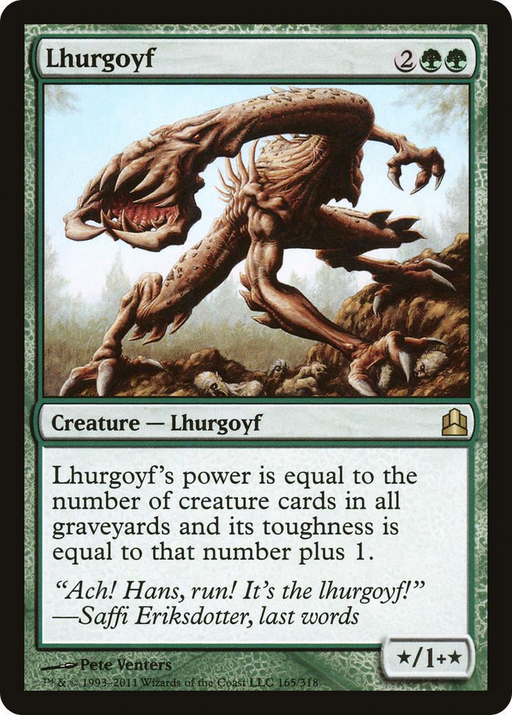 Lhurgoyf (CMD-165) [Commander 2011] MTG Single Wizards of the Coast