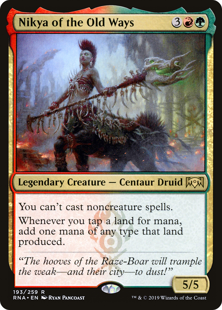 Nikya of the Old Ways (RNA-193) [Ravnica Allegiance] MTG Single Wizards of the Coast