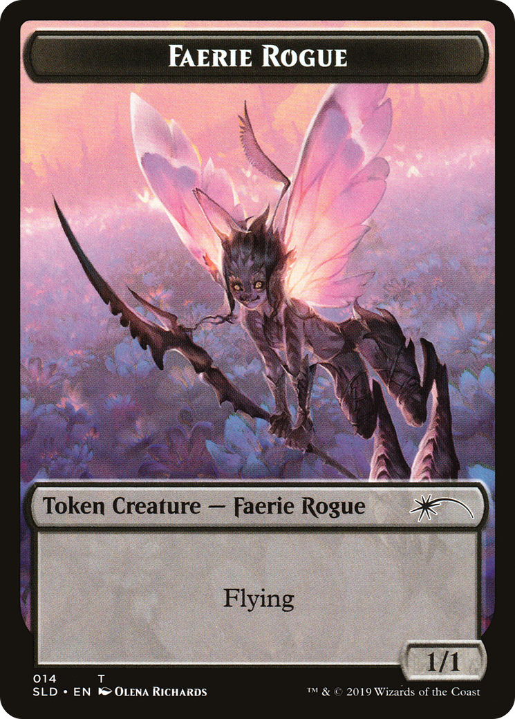 Faerie Rogue Token (014) (SLD-014) [Secret Lair] Drop MTG Single Wizards of the Coast