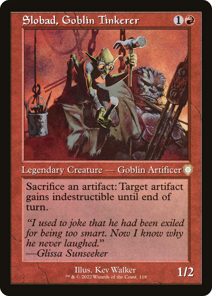 Slobad, Goblin Tinkerer (BRC-118) [The Brothers' War Commander] MTG Single Wizards of the Coast