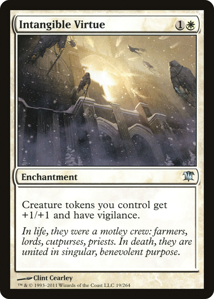 Intangible Virtue (ISD-019) [Innistrad] Foil MTG Single Wizards of the Coast