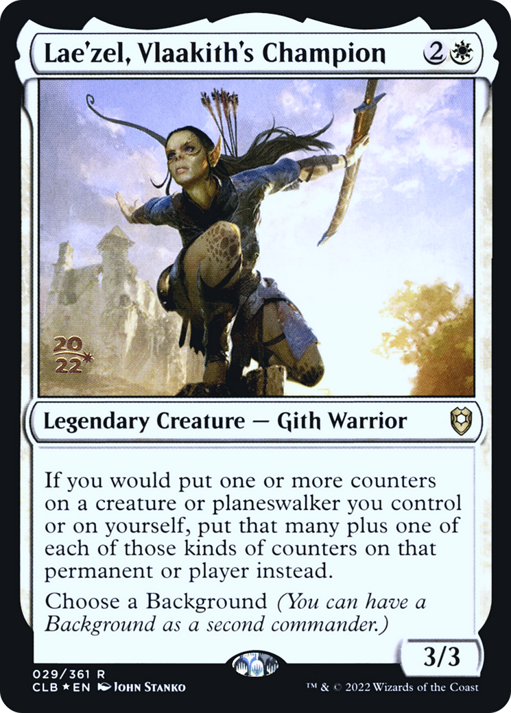 Lae'zel, Vlaakith's Champion (PRE-029) [Battle for Baldur's Gate Promos] Foil MTG Single Wizards of the Coast