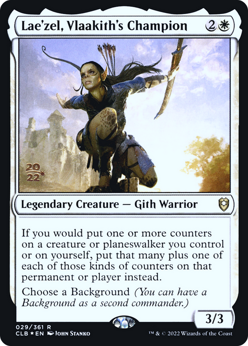 Lae'zel, Vlaakith's Champion (PRE-029) [Battle for Baldur's Gate Promos] Foil MTG Single Wizards of the Coast