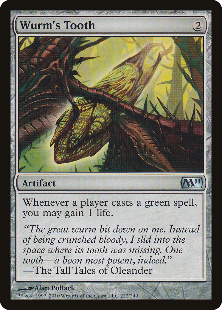 Wurm's Tooth (M11-222) [Magic 2011] Foil MTG Single Wizards of the Coast