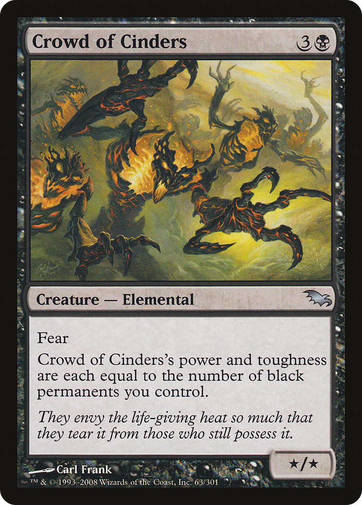 Crowd of Cinders (SHM-063) [Shadowmoor] MTG Single Wizards of the Coast