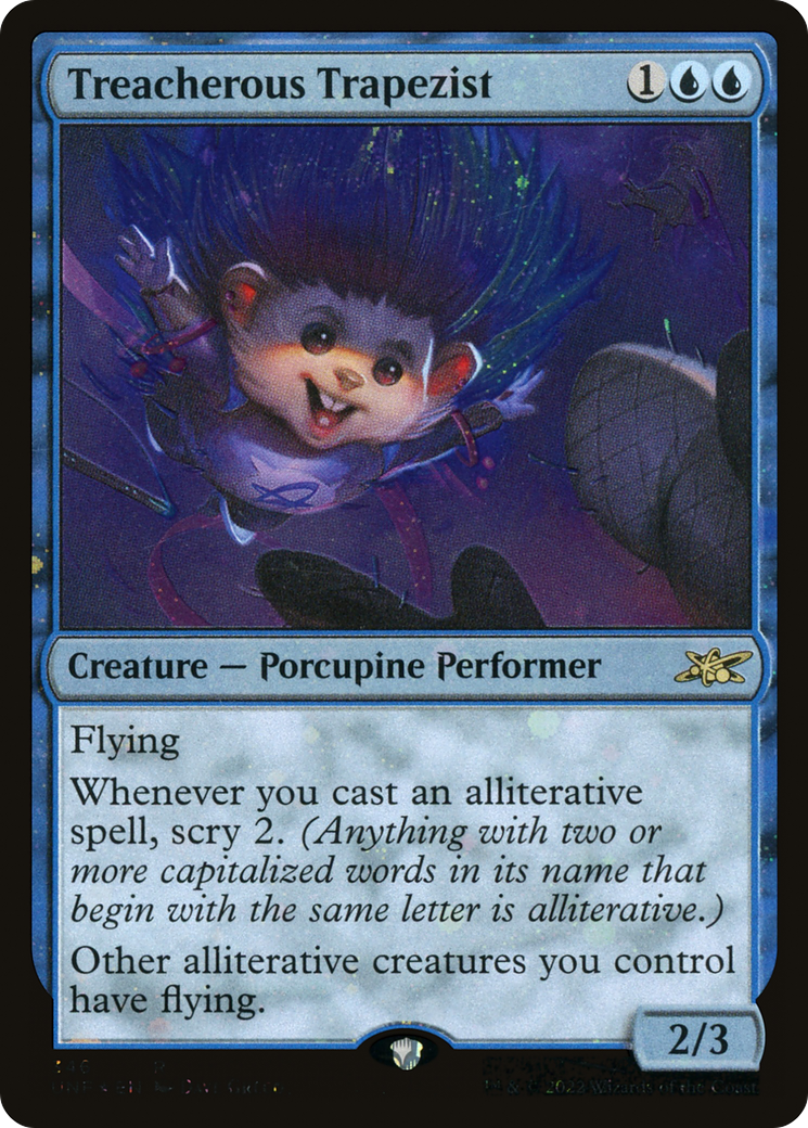 Treacherous Trapezist (Galaxy Foil) (UNF-346) [Unfinity] Foil MTG Single Wizards of the Coast