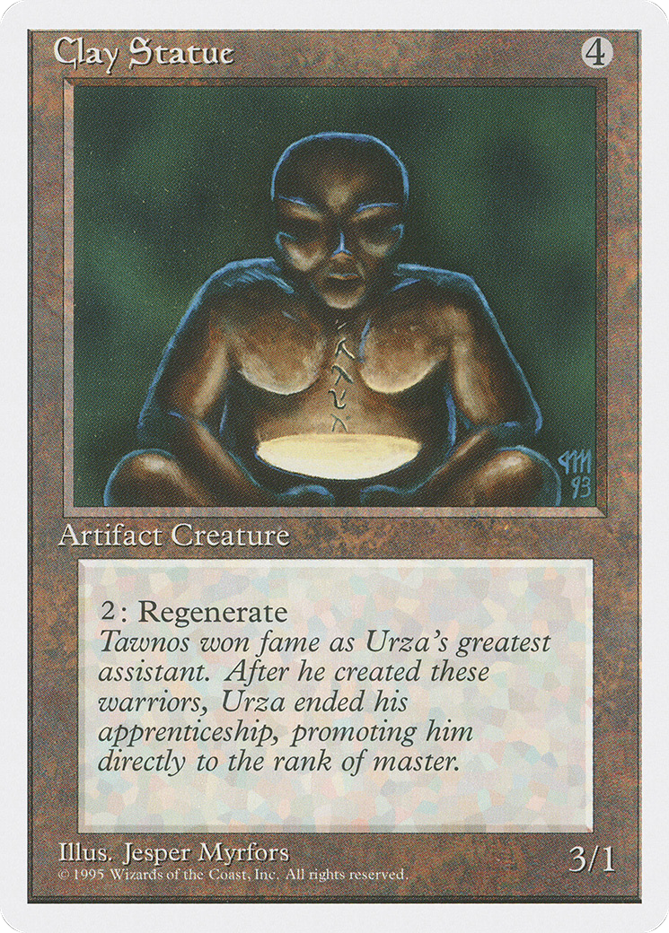 Clay Statue (4ED-305) [Fourth Edition] MTG Single Wizards of the Coast