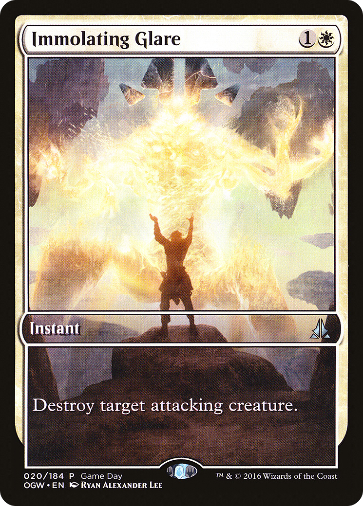 Immolating Glare (GAME-020) [Oath of the Gatewatch Promos] MTG Single Wizards of the Coast