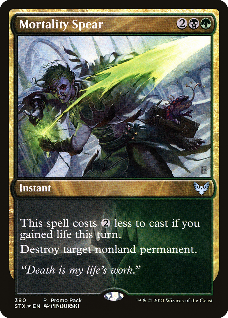 Mortality Spear (PPSTX-380) [Strixhaven: School of Mages] MTG Single Wizards of the Coast