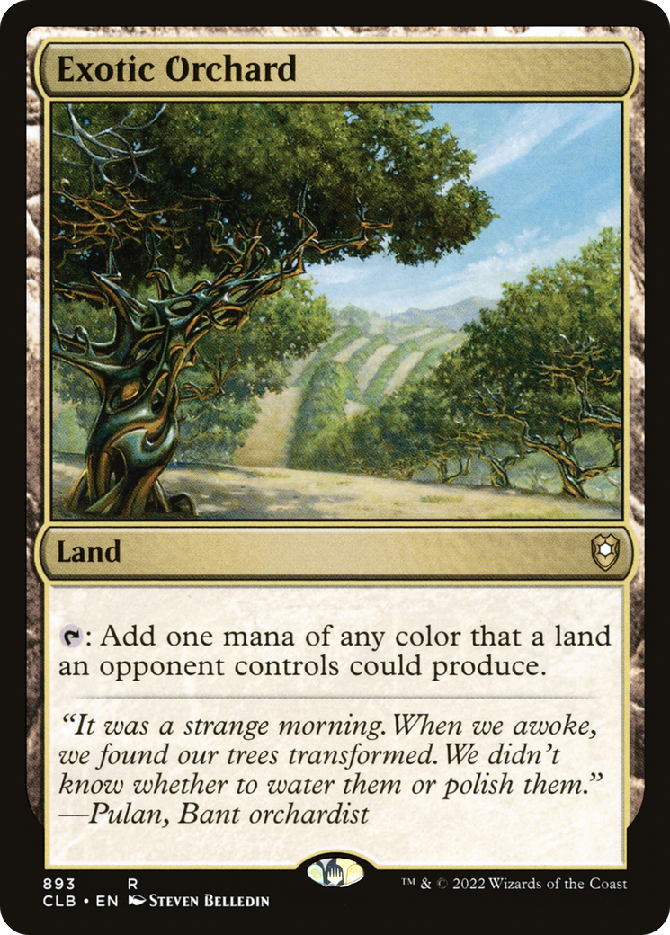 Exotic Orchard (CLB-893) [Commander Legends: Battle for Baldur's Gate] MTG Single Wizards of the Coast