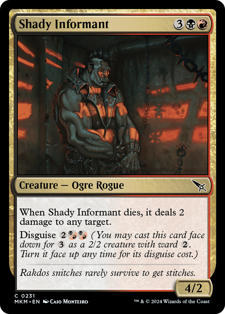 Shady Informant (MKM-231) [Murders at Karlov Manor] MTG Single Murders at Karlov Manor