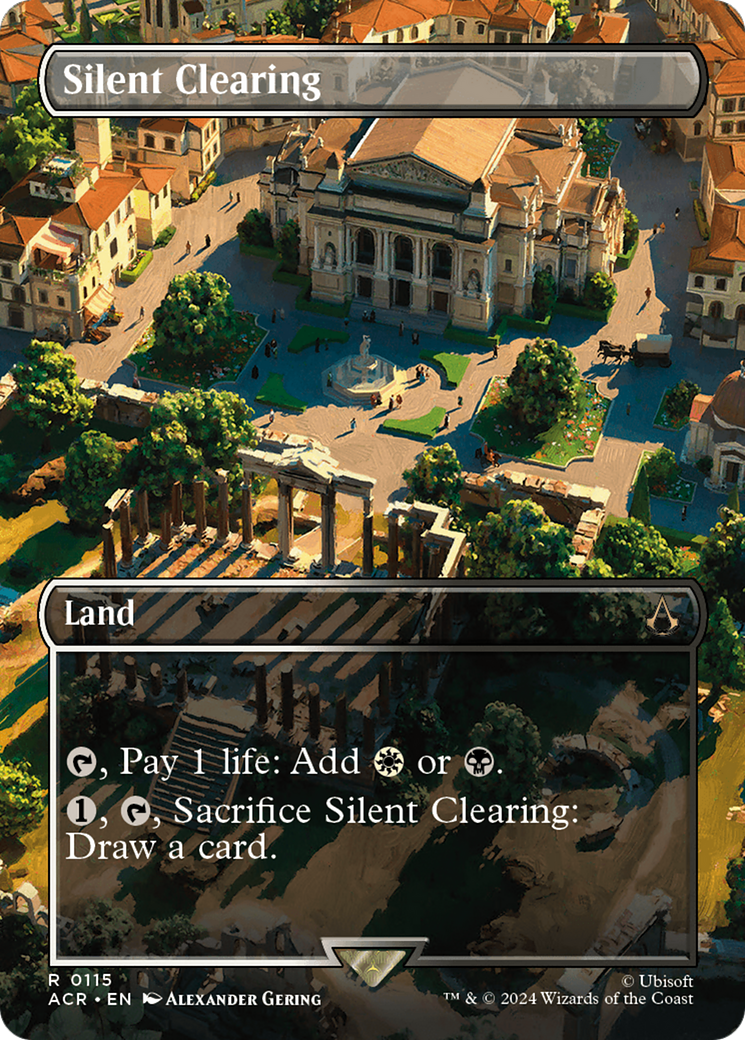 Silent Clearing (ACR-115) [Assassin's Creed] (Borderless) MTG Single Wizards of the Coast