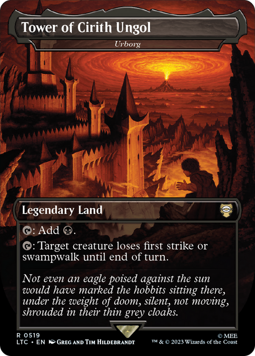 Tower of Cirith Ungol - Urborg (LTC-519) [Tales of Middle-earth Commander] (Borderless) MTG Single Wizards of the Coast