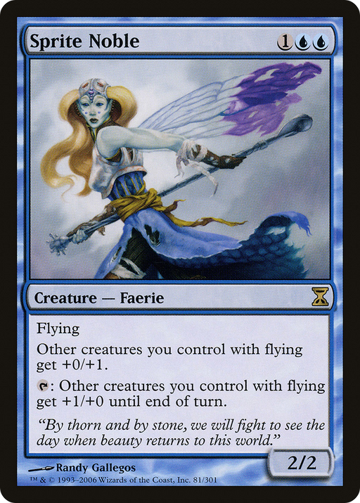 Sprite Noble (TSP-081) [Time Spiral] Foil MTG Single Wizards of the Coast