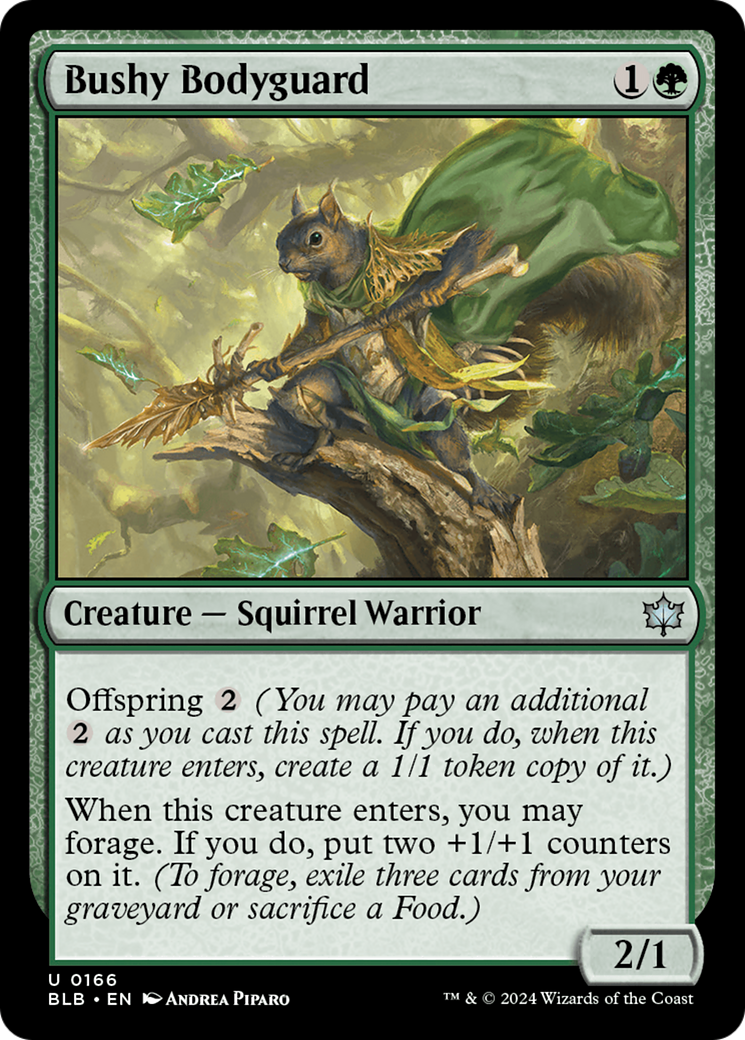 Bushy Bodyguard (BLB-166) [Bloomburrow] MTG Single Wizards of the Coast