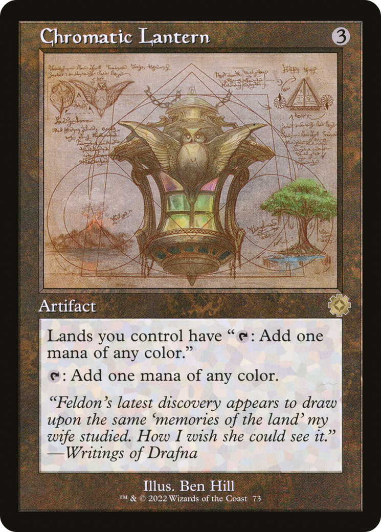 Chromatic Lantern (Schematic) (BRR-073) [The Brothers' War Retro Artifacts] Foil MTG Single Wizards of the Coast