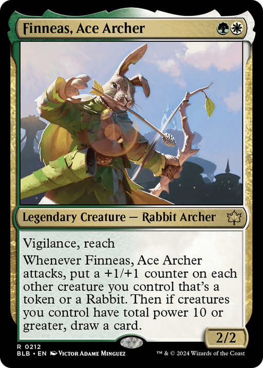 Finneas, Ace Archer (BLB-212) [Bloomburrow] MTG Single Wizards of the Coast