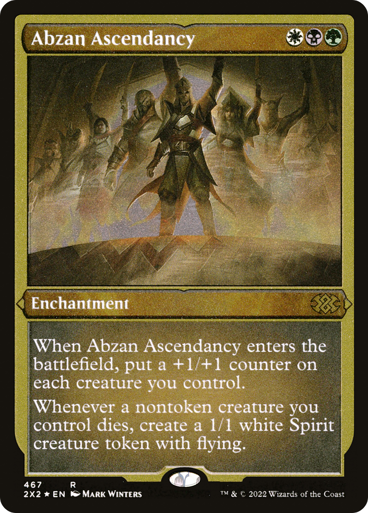 Abzan Ascendancy (Foil Etched) (2X2-467) [Double Masters 2022] Foil MTG Single Wizards of the Coast